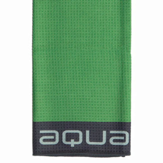 Big Max Aqua Tour Tri-Fold Golf Towel Lime/Charcoal