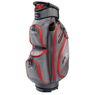 PowaKaddy DLX-Lite Edition Golf Cart Bag Gunmetal/Red 02502-03-01