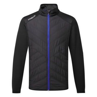 ProQuip ThermaTec Quilted Golf Wind Jacket Black/Blue