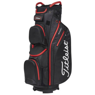 Titleist StaDry 14 Golf Cart Bag Black/Black/Red TB23CT9-006