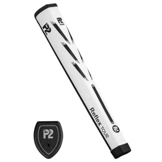 P2 Reflex Tour Golf Putter Grip White/Black
