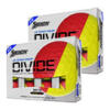 Srixon 2023 Q Star Tour Divide Golf Balls Matte Yellow/Red Multi Buy