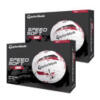 TaylorMade SpeedSoft Ink Golf Balls White/Red Multi Buy