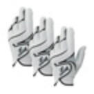 Srixon Ladies All Weather Golf Glove White (Right Handed Golfer) Multi Buy
