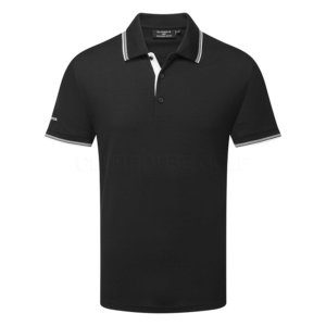 Glenmuir Ethan Golf Polo Shirt Black/White - Clubhouse Golf