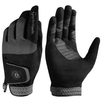 TaylorMade Rain Control Golf Gloves (Pair Pack) Black N64060