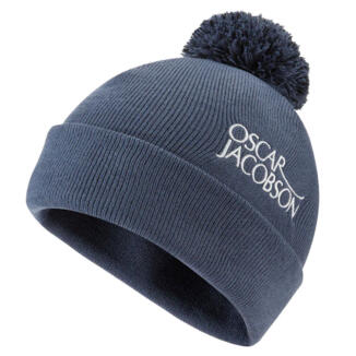 Oscar Jacobson Knitted II Bobble Golf Beanie China Blue OJHAT0004