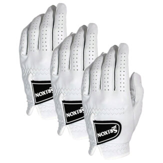 Srixon Cabretta Premium Leather Golf Glove White (3 Pack) (Right Handed Golfer)