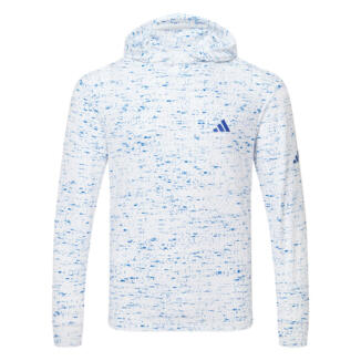 adidas Core Print Golf Hoodie White/Team Royal Blue IT2362