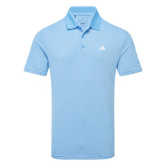 adidas Performance Heathered Golf Polo Shirt Semi Blue Burst IN6417