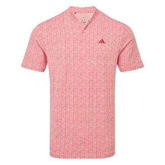 adidas Ultimate365 Printed Golf Polo Shirt Sandy Pink/Better Scarlet IX4307