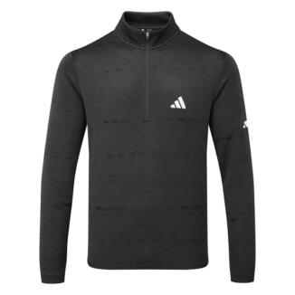 adidas Core Print 1/4 Zip Golf Sweater Carbon/Black IX4323