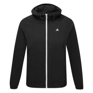 adidas DWR Go-To Utility Full Zip Golf Wind Jacket Black IL0581