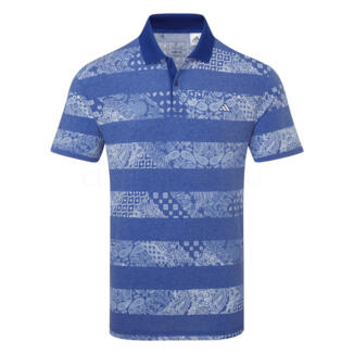 adidas Go-To Printed Golf Polo Shirt Collegiate Royal IW6719