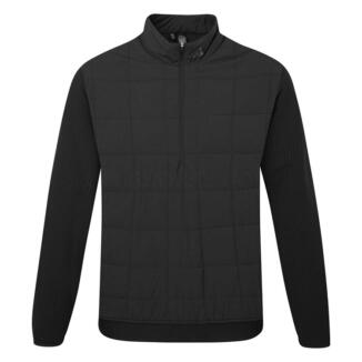 adidas Ultimate365 Quilted 1/2 Zip Golf Wind Top Black IT0153