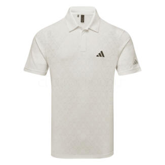 adidas Ultimate365 Tour HEAT.RDY Jacquard Golf Polo Shirt White IL0567