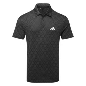 adidas Ultimate365 Tour HEAT.RDY Jacquard Golf Polo Shirt Black IZ3008