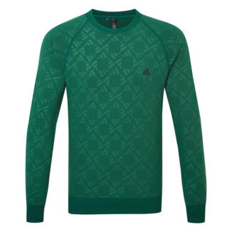 adidas Ultimate365 Tour Crewneck Golf Sweater Collegiate Green IW3985