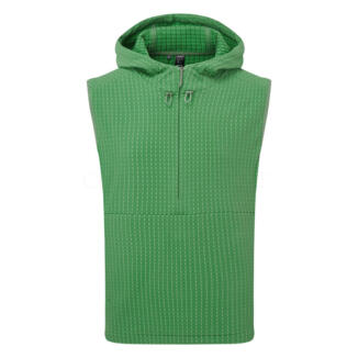 adidas Ultimate365 Tour WIND.RDY 1/4 Zip Golf Vest Preloved Green IW2816