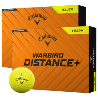 Callaway Warbird Distance+ Golf Balls (Double Dozen) Yellow