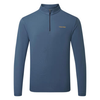 Calvin Klein Newport 1/2 Zip Golf Sweater Engine Blue