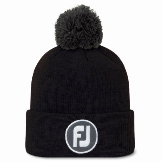 FootJoy FJ Pom Pom Golf Beanie Black FH22BSPOMH-0