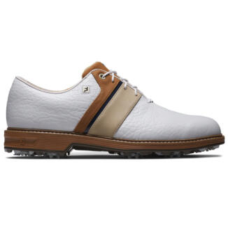 FootJoy Premiere Series Packard LX Golf Shoes White/Blue/Brown