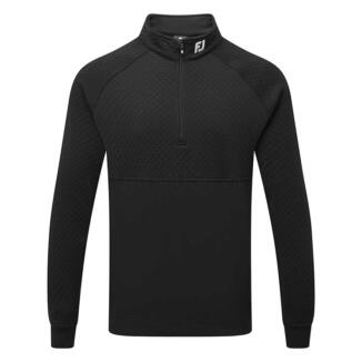 FootJoy Jacquard Thermal Chill-Out 1/4 Golf Pullover Black 31968