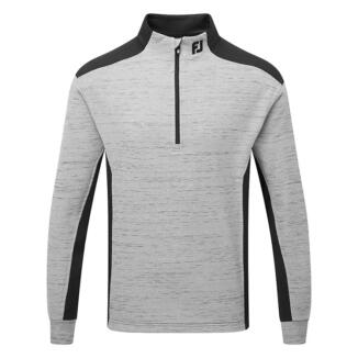 FootJoy Space Dye Thermal Chill-Out 1/4 Golf Pullover Charcoal/Black 31971