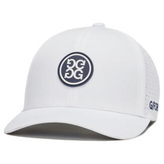 G/FORE Perforated Tipped Brim Golf Snapback Snow/Twilight GMH000007