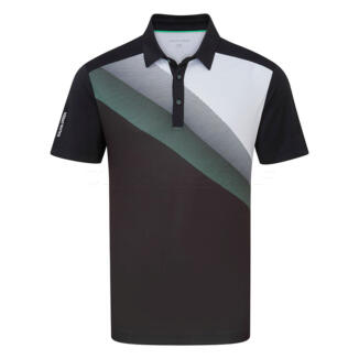 Galvin Green Macoy Golf Polo Shirt Black/Atlantis Green D01000818892