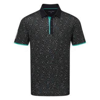 Galvin Green Mannix Golf Polo Shirt Black/Atlantis Green D01000758892