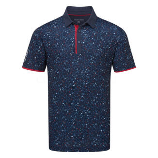 Galvin Green Mannix Golf Polo Shirt Navy/Red D01000758895