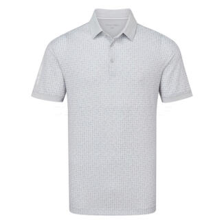 Galvin Green Melvin Golf Polo Shirt Cool Grey/White D01000779365