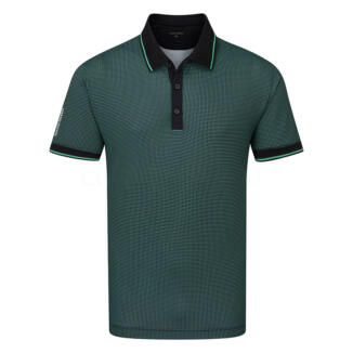 Galvin Green Miller Golf Polo Shirt Black/Atlantis Green D01000768892