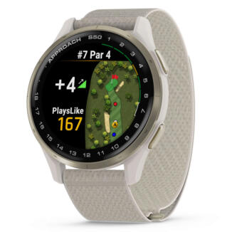 Garmin Approach S50 Golf GPS Watch Ivory/Cream Gold