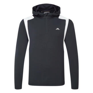 J.Lindeberg Lukas 1/4 Zip Golf Hoodie JL Navy/White GMJS10949-6855