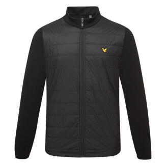 Lyle & Scott Baffle Quilted Golf Wind Jacket Jet Black JK2166G-Z865