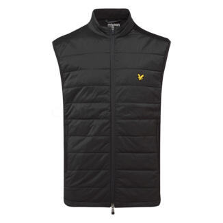 Lyle & Scott Wadded Golf Wind Vest Jet Black JK2165G-Z8655