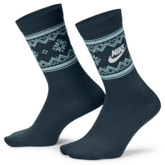 Nike Festive Everyday Crew Golf Socks Armory Navy/Glacier Blue/White FZ3071-478