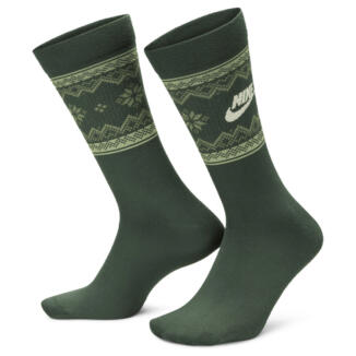 Nike Festive Everyday Crew Golf Socks Vintage Green/Oil Green/Coconut Milk FZ3071-338