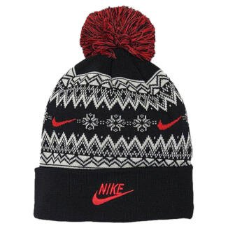 Nike Festive Peak Golf Beanie Black/University Red HF0188-010