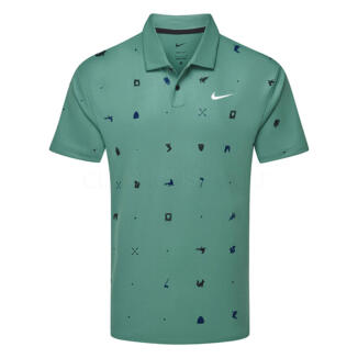 Nike Dry Tour Icon Print Golf Polo Shirt Bicoastal/White FQ0426-361