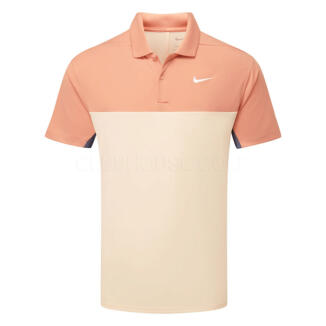 Nike Dry Victory+ Block Golf Polo Shirt Light Madder Root/Light Carbon/White FQ1114-823