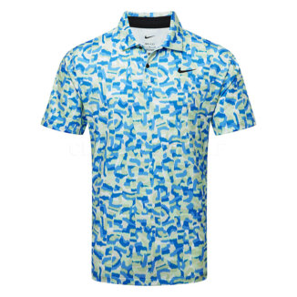 Nike Dry Tour Confetti Print Golf Polo Shirt Light Photo Blue/Black FD5939-435