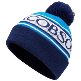 Oscar Jacobson Gillies Bobble Golf Beanie Cobalt/Navy OJHAT0268-CN