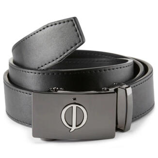 Oscar Jacobson Leather Golf Belt Black OJBELT0002-B