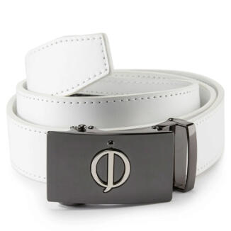 Oscar Jacobson Leather Golf Belt White OJBELT0002-W