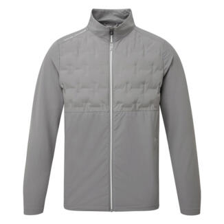 Oscar Jacobson Hackney Padded Golf Wind Jacket Pewter OJTOP0112