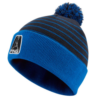 Ping Mr Ping Bobble Golf Beanie Navy/Delph Blue P03561-NDB7